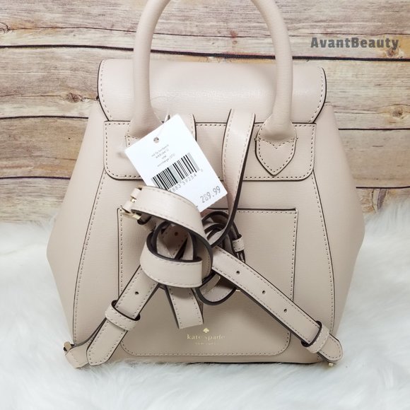 Kate Spade Medium Flap Backpack Warm Beige Bag main image 7